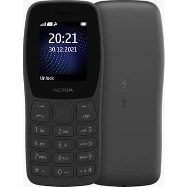 Nokıa 105 Classic Tuşlu Cep Telefonu (Nokia Türkiye Resmi Distribütör · Siyah