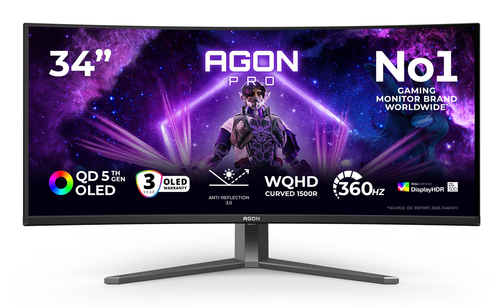 AOC AGP346UCSD 86.4 cm (34") 3440 x 1440 pixels 360 Hz