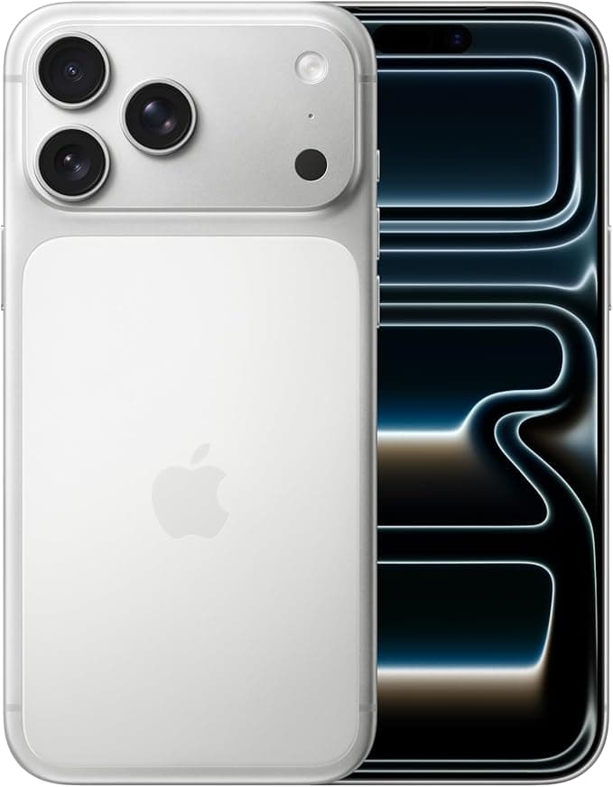 Apple iPhone 17 Pro Max 1 TB:ProMotion teknolojisine sahip 6.9 inç ekran, A19 Pro Çip, Bir iPhone’da Şimdiye Kadarki En İyi Pil Ömrü, Pro Fusion Kamera Sistemi, Center Stage Ön Kamera; Rengi · Gümüş Rengi