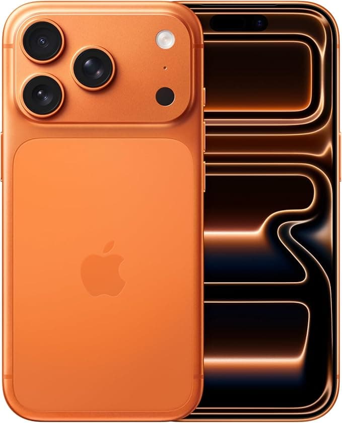 Apple iPhone 17 Pro 1 TB: 120 Hz’e kadar ProMotion teknolojisine sahip 6.3 inç ekran, A19 Pro Çip, Çığır Açıcı Pil Ömrü, Center Stage Ön Kamera özellikli Pro Fusion Kamera Sistemi; Kozmik Turuncu