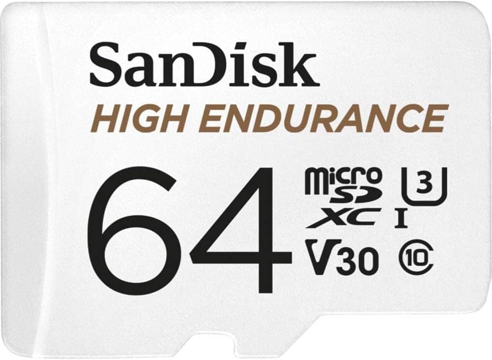 SanDisk High Endurance microSDXC Hafıza Kartı 64 GB + Adaptör (Dash Camları ve Özel Güvenlik Kameraları için, 100 MB/s Okuma, Full HD ve 4K Videolar için V30)