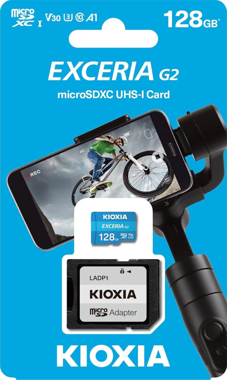 KIOXIA EXCERIA G2 128GB microSDXC – UHS-I, V30, 100MB/s Okuma, 50MB/s Yazma