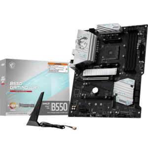 MSI B550 GAMING WIFI AM4 Anakart, DDR4 4400MHz, PCIe 4.0, Wi-Fi 5, 1G LAN, USB 10Gbps, ATX