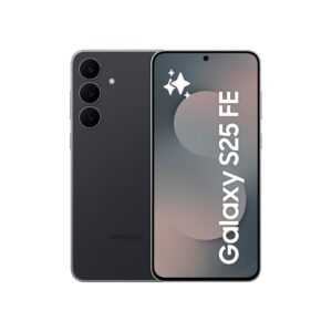 Samsung Galaxy S25 FE Yapay Zeka (AI) Telefon, JetBlack, Bellek, Depolama, 50MP Kamera, 6,7 inç Ekran, İnce ve Daha Hafif Tasarım 8 GB 256 GB